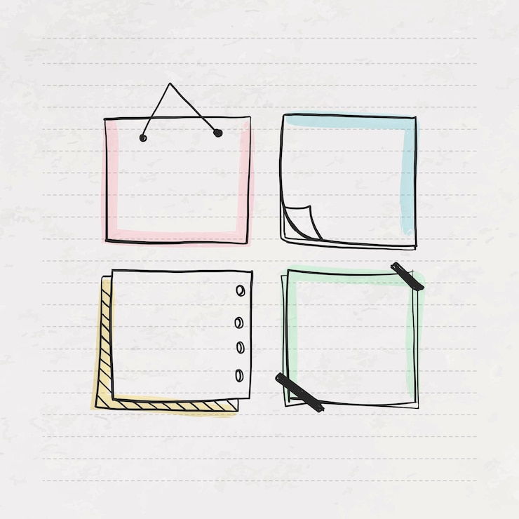 Vector Gratis desain koleksi kertas doodle kreativitas