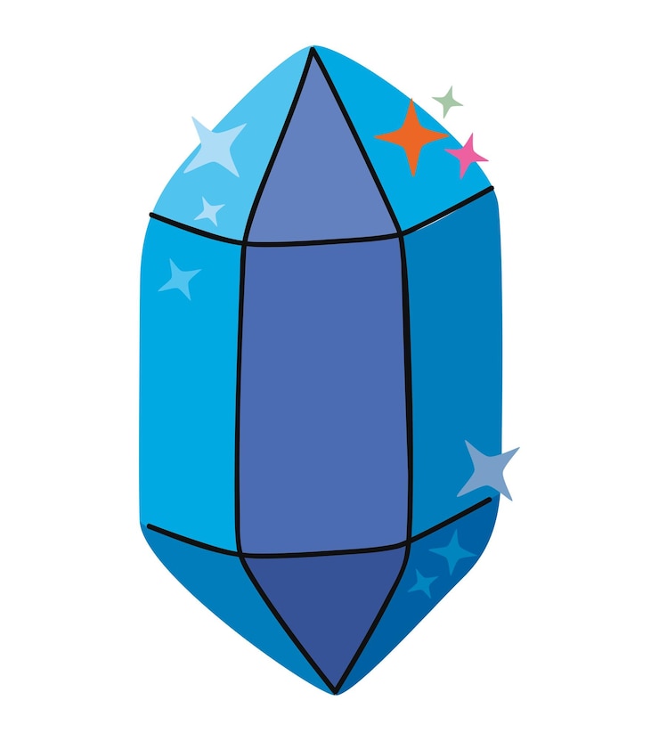Vector Gratis desain kristal ajaib