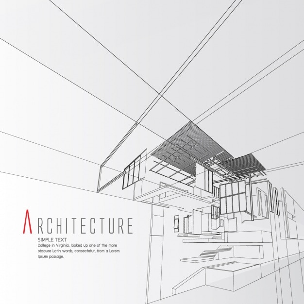 Vector Gratis desain latar belakang arsitektur