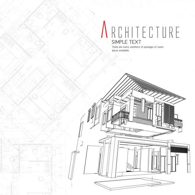 Vector Gratis desain latar belakang arsitektur