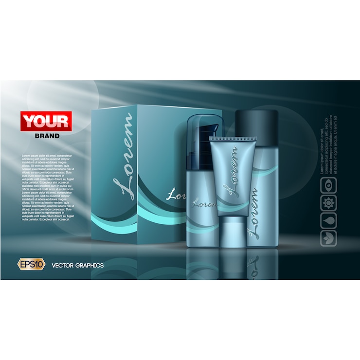 Vector Gratis desain latar belakang kosmetik