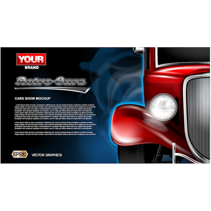Vector Gratis desain latar belakang mobil