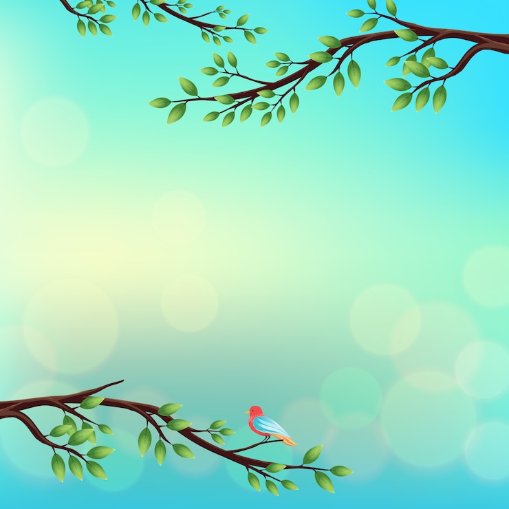 Vector Gratis desain latar belakang musim semi