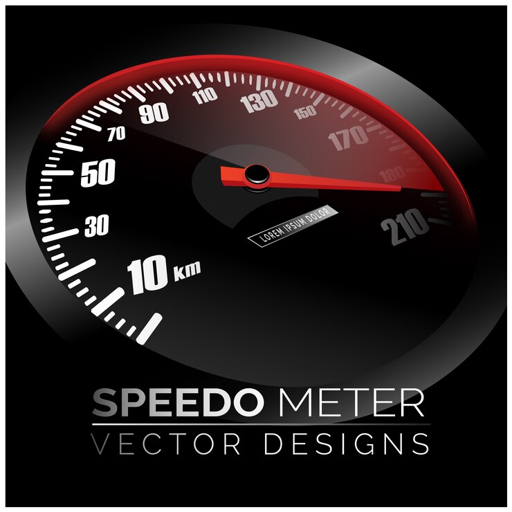 Vector Gratis desain latar belakang speedometer