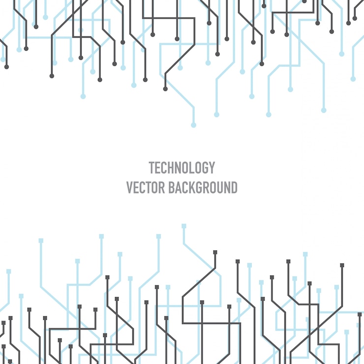 Vector Gratis desain latar belakang teknologi