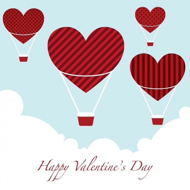 Vector Gratis desain latar belakang valentine