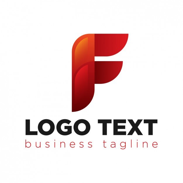 Vector Gratis desain logo bentuk huruf