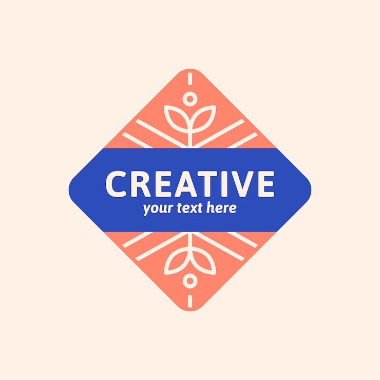 Vector Gratis desain logo biru