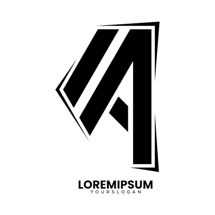Vector Gratis desain logo ikon i huruf