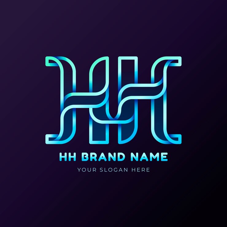 Vector Gratis desain logo inisial gradien