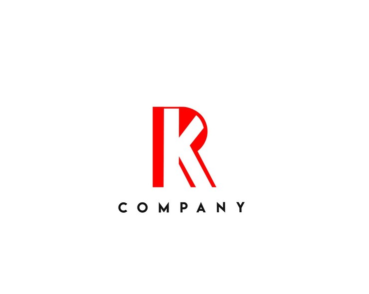 Vector Gratis desain logo kr vektor perusahaan identitas merek
