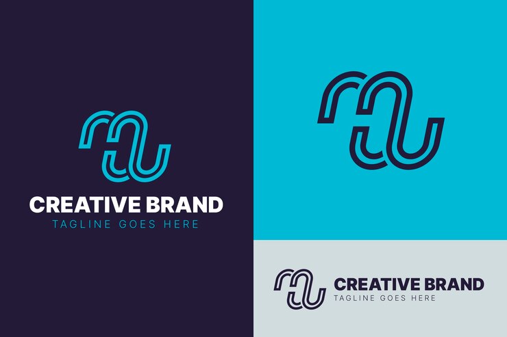 Vector Gratis desain logo mw desain datar