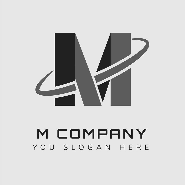 Vector Gratis desain logo slogan yang dapat diedit alfabet sederhana