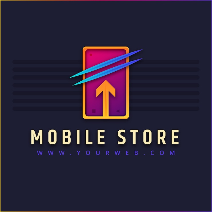 Vector Gratis desain logo toko seluler