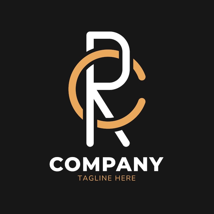 Vector Gratis desain monogram logo rc