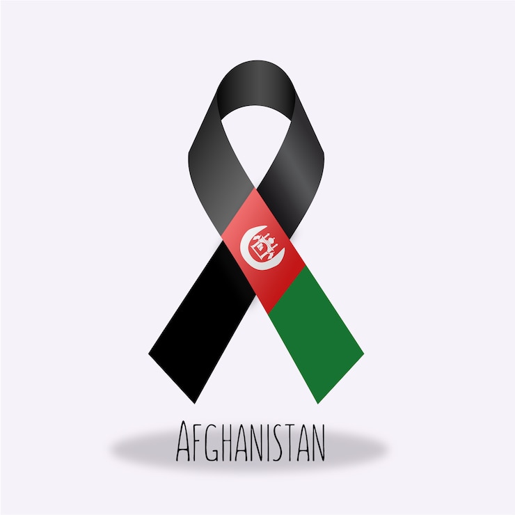 Vector Gratis desain pita bendera afganistan