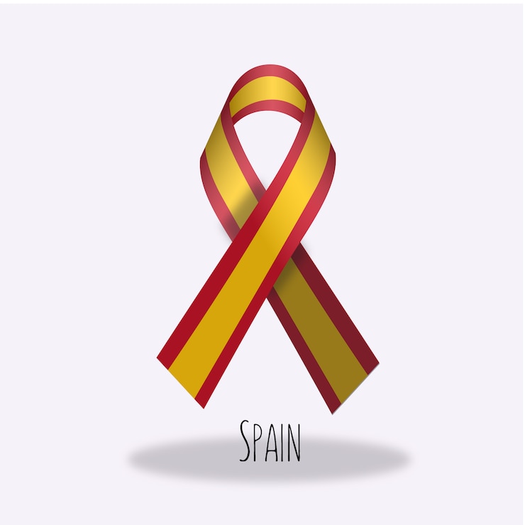 Vector Gratis desain pita bendera spanyol