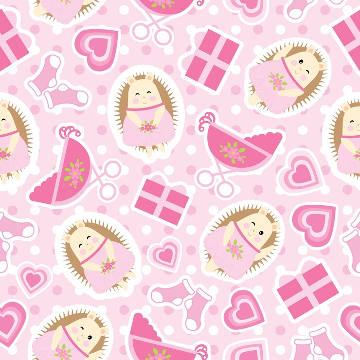 Vector Gratis desain pola anak-anak