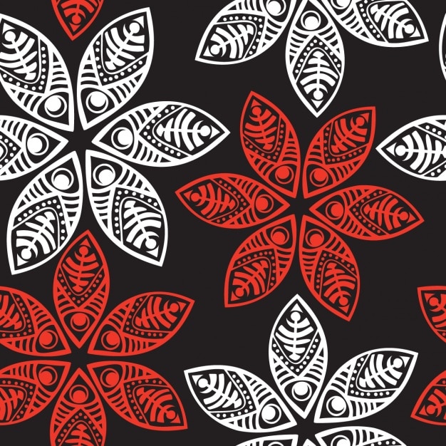 Vector Gratis desain pola bunga