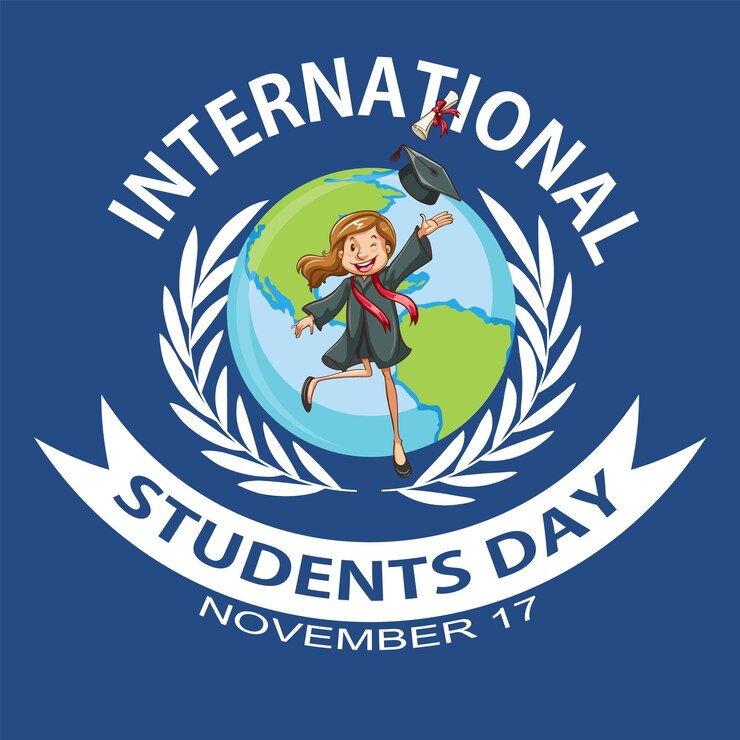 Vector Gratis desain poster hari pelajar internasional