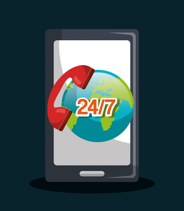 Vector Gratis desain pusat panggilan