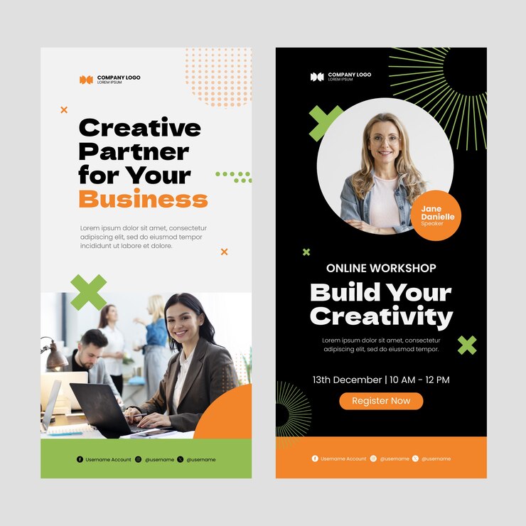 Vector Gratis desain templat banner web
