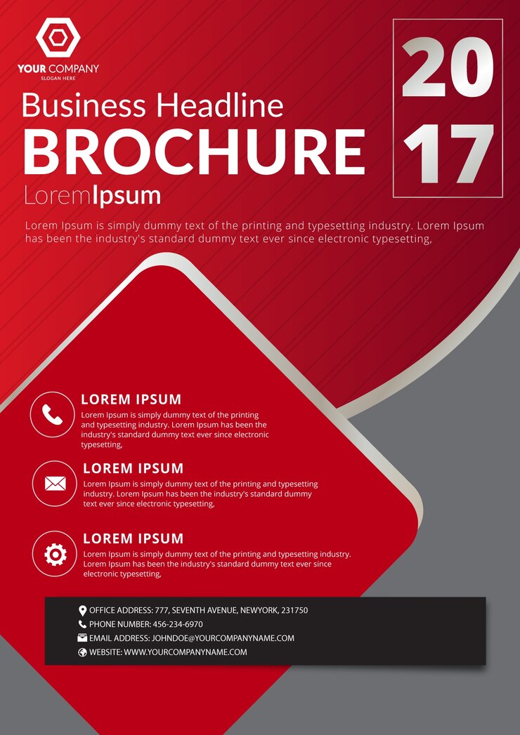 Desain templat brosur