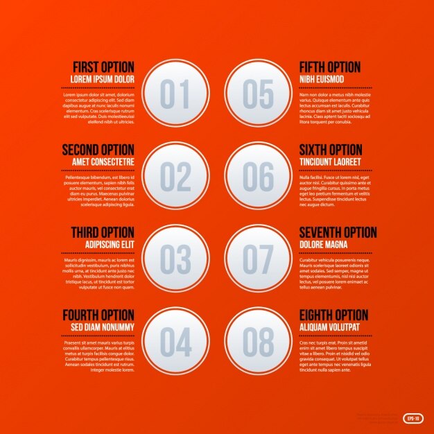 Vector Gratis desain templat infografis