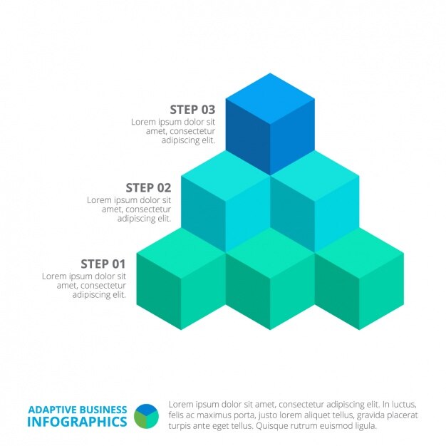 Vector Gratis desain templat infografis
