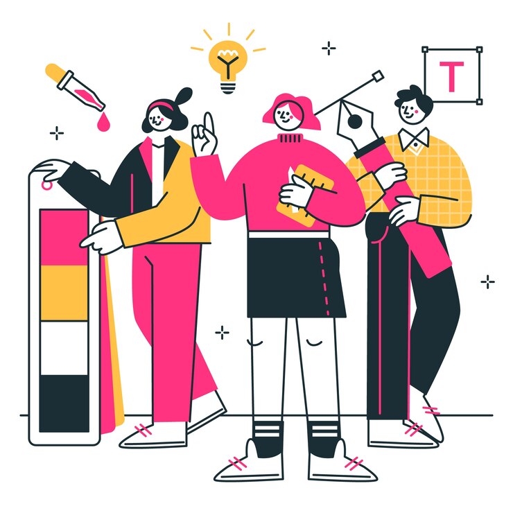 Vector Gratis design community concept illustration