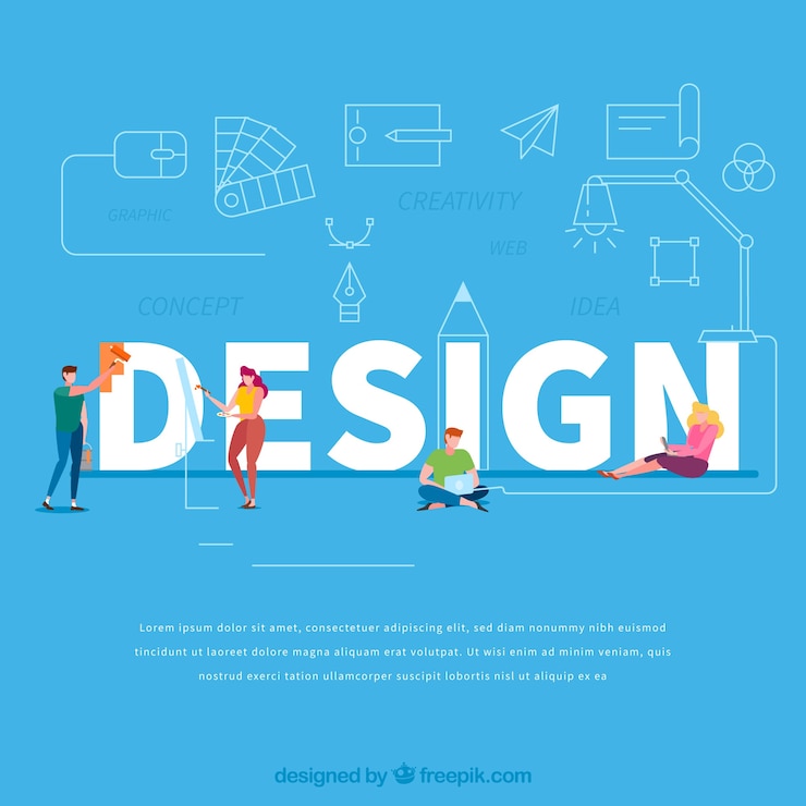 Vector Gratis design word concept