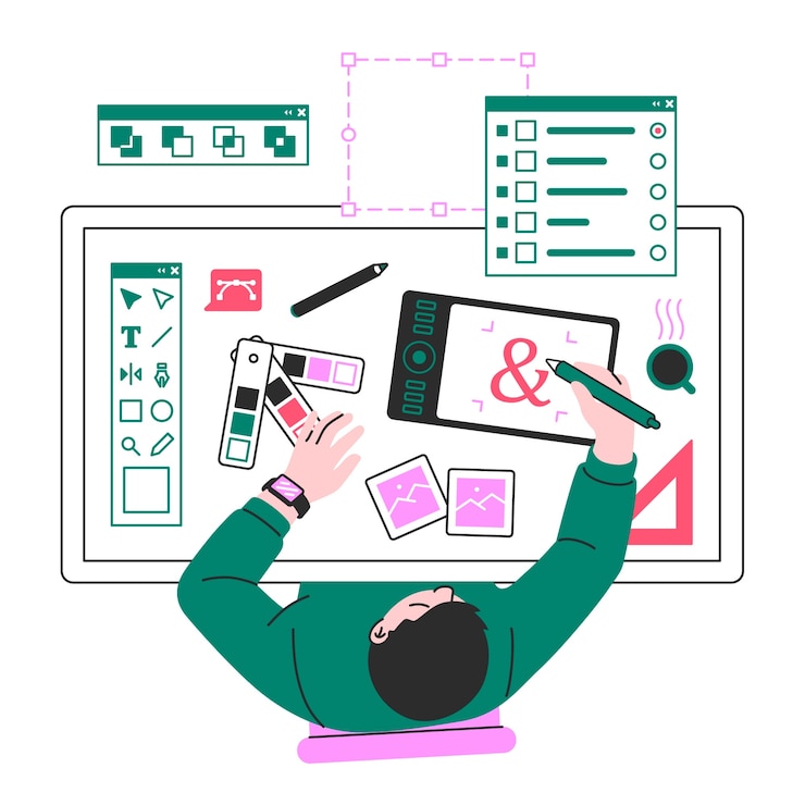 Vector Gratis designer concept illustration