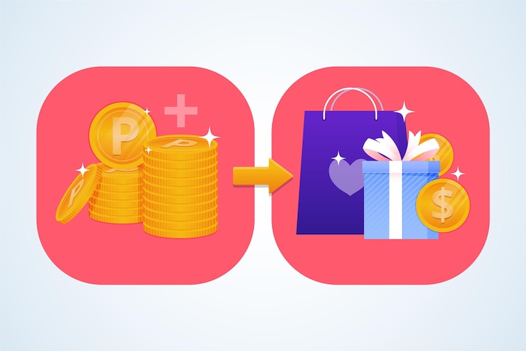 Vector Gratis detailed point exchange illustration