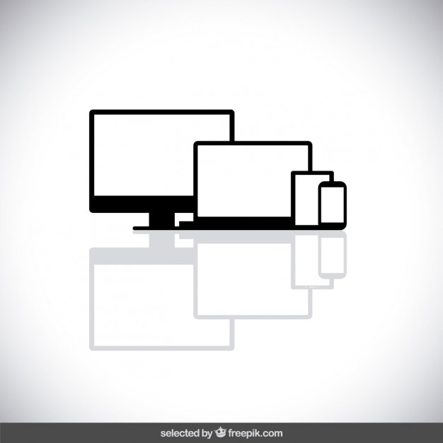 Vector Gratis device silhouettes collection