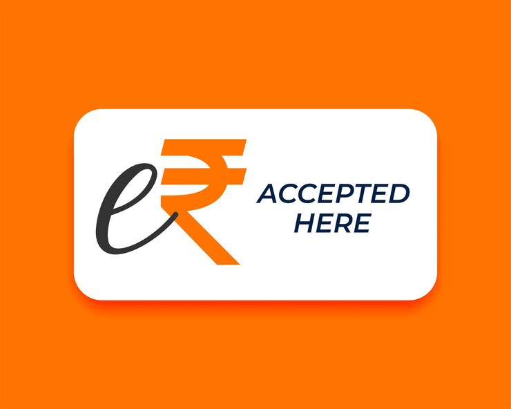 Vector Gratis digital einr erupi accepted here design for secure transaction