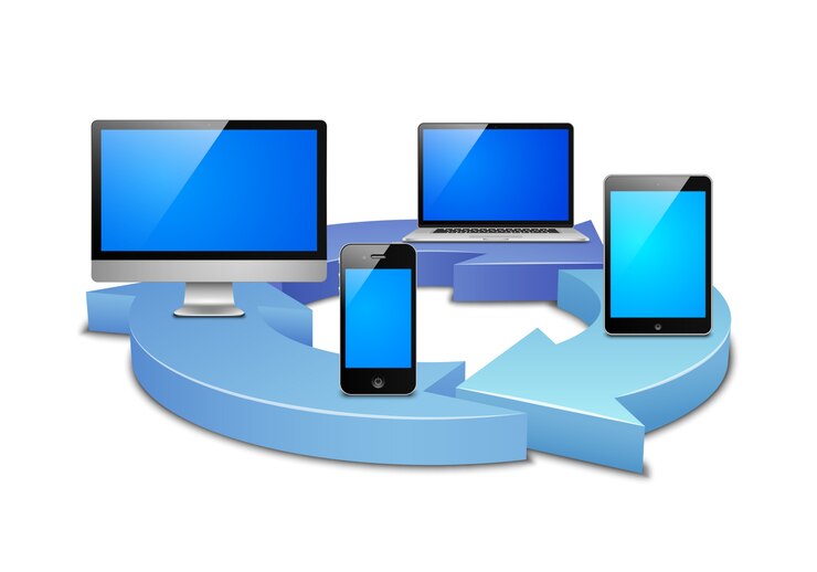 Vector Gratis digital synchronization
