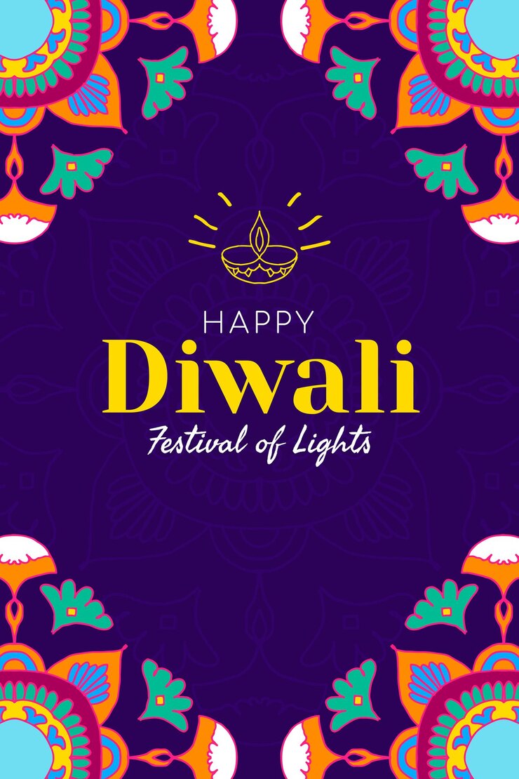 Vector Gratis diwali festival social media template vector