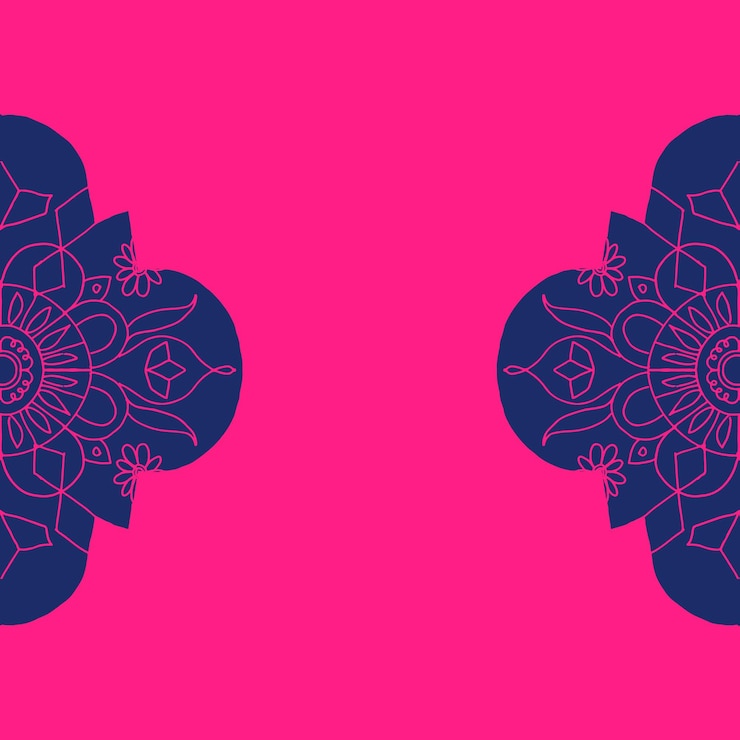 Vector Gratis diwali indian mandala pink background vector