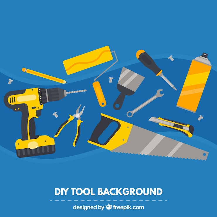 Vector Gratis diy tool background