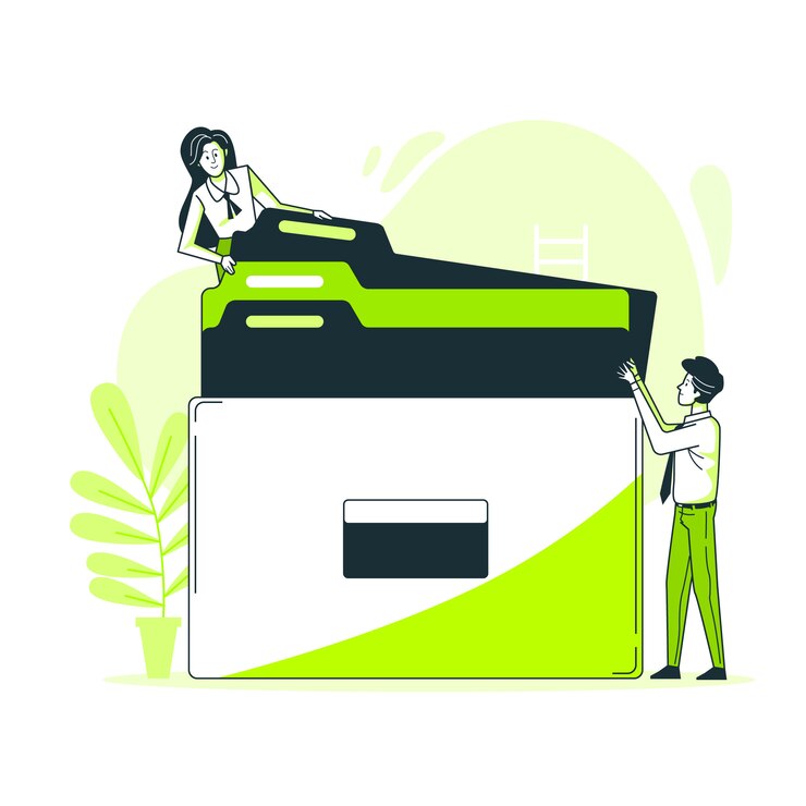 Vector Gratis documents concept illustration