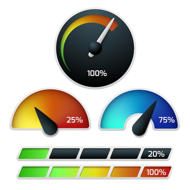 Vector Gratis download speedometers set