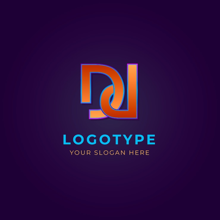 Vector Gratis dp logo monogram design