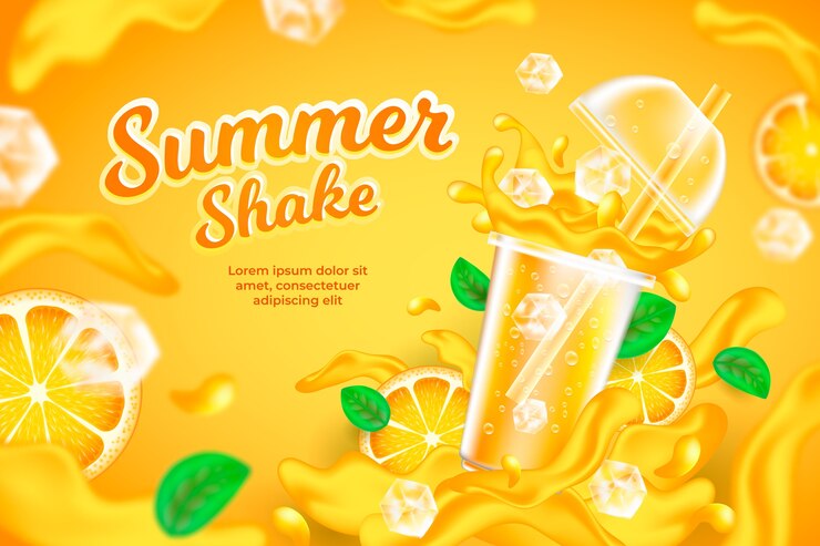 Vector Gratis drink ad juice company