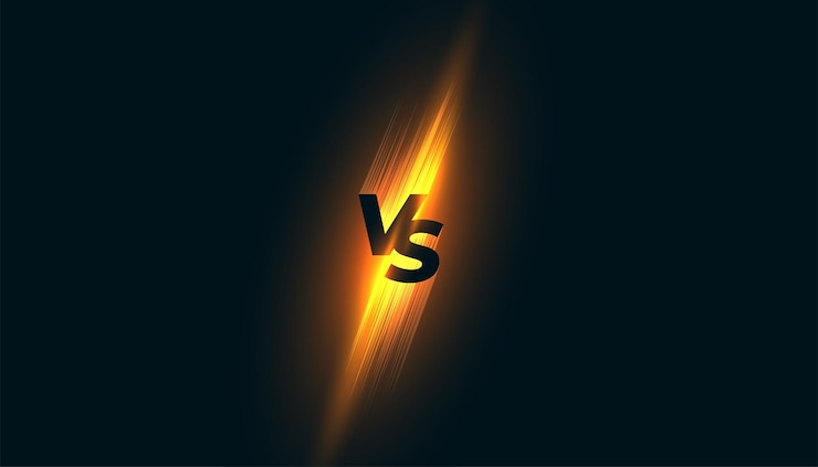 Vector Gratis duel clash versus vs banner for conflict and competition