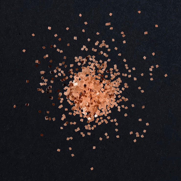 Vector Gratis dusty copper particles pattern background vector