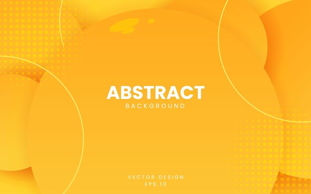 dynamic fluid abstract background orange color 3d style vector