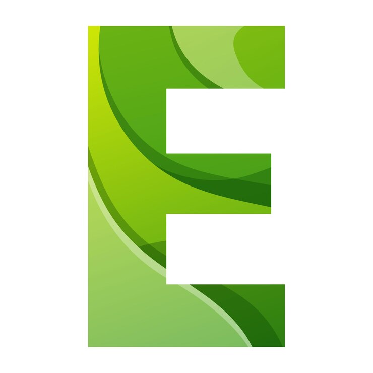 Vector Gratis e letter initial colorful gradient design