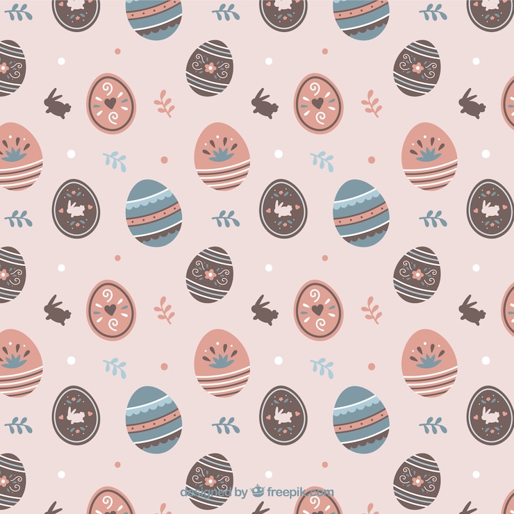 Vector Gratis easter eggs pattern