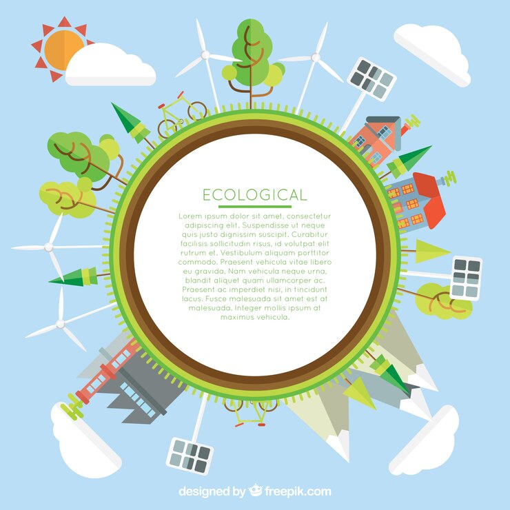 Vector Gratis ecological world template