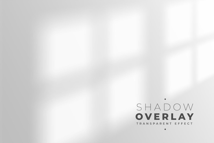 Vector Gratis efek overlay bayangan realistis dari panel jendela ruangan